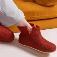 Домашние валенки Wild, красно-коричневые (терракот), размер 40