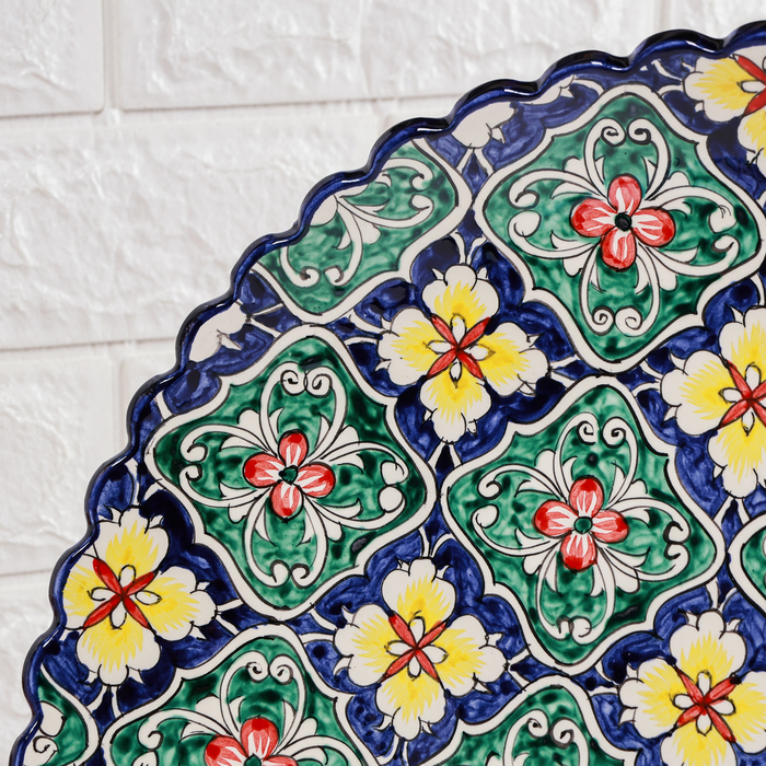 Ляган овальный Риштанская Керамика 42см Ляган овальный Риштанская Керамика 42см