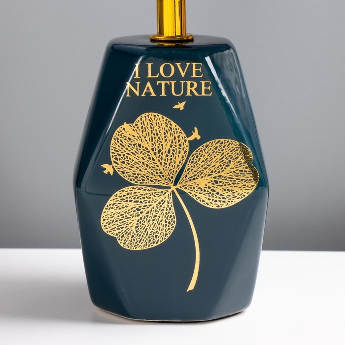 Настольная лампа "Натюр" E14 40Вт синий 12,5х12,5х28 см RISALUX