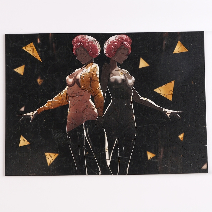 Пазл деревянный фигурный &laquo;Близнецы&raquo;, 140 элементов