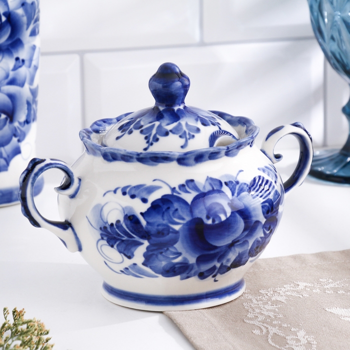 Сахарница Сахарница "Весна", 11 х 15 см, гжель