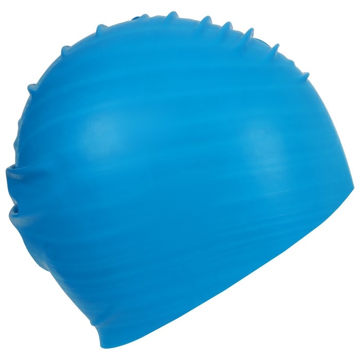 Шапочка для плавания взрослая ONLYTOP, резиновая, обхват 54-60 см