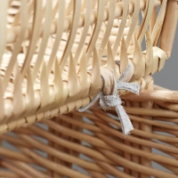 Корзина &laquo;Пикник&raquo;, с крышкой, №1, дно:16х31 см, верх:40х28 см, H=25/45 см, ива