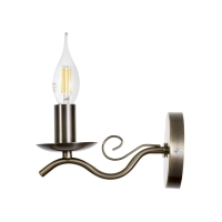 Бра "Альваро" 1x40Вт E14 бронза 10х20х13 см Бра "Альваро" 1x40Вт E14 бронза 10х20х13 см