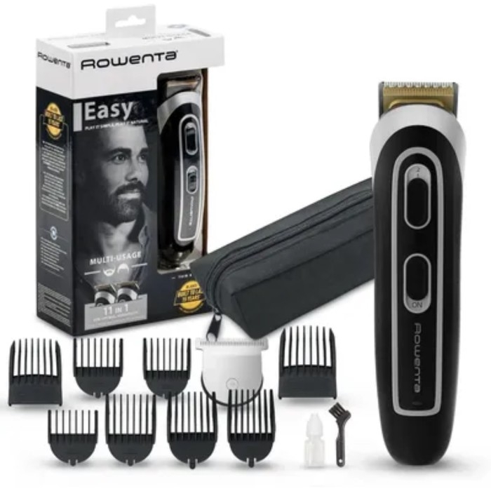 Триммер для волос Rowenta TN9110F4, для головы/бороды, АКБ, чёрный Триммер для волос Rowenta TN9110F4, для головы/бороды, АКБ, чёрный
