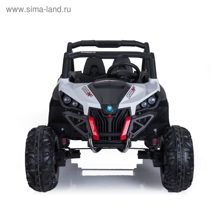 Электромобиль &laquo;БАГГИ&raquo;, полный привод 4WD, кожаное сидение, цвет белый