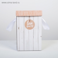 Коробка подарочная складная «Доски», 14 х 23 см Коробка подарочная складная «Доски», 14 х 23 см