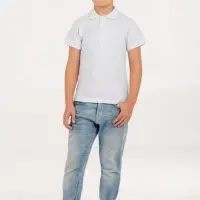 Рубашка поло детская Virma Kids, белая, 8 лет