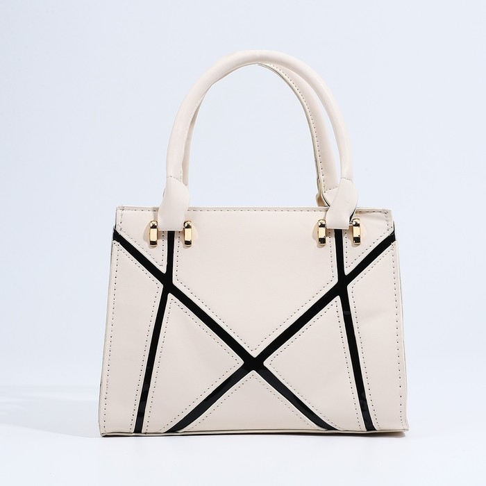 Сумка женская тоут на молнии, цвет белый Сумка женская тоут на молнии, цвет белый