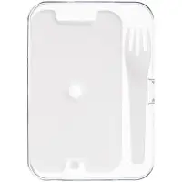 Ланчбокс Cibus с аккумулятором холода, белый с черным Ланчбокс Cibus с аккумулятором холода, белый с черным