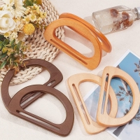 Ручки для сумки деревянные, 10 &times; 18 см, 2 шт, цвет коричневый