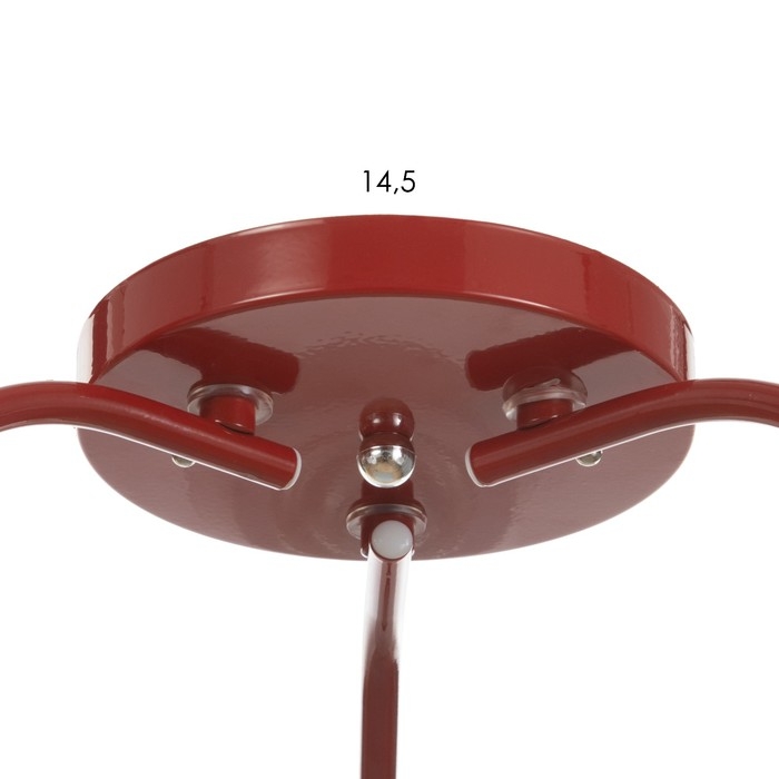 Люстра Люстра "Онлайн" (цил.) 3х15Вт Е27 МОДЕЛЬ:BR 00286 красный 50х50х15см