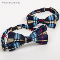 Галстук - бабочка для мальчика и папы «Набор для фотосессии», 2 шт., цвет синий, M&B Галстук - бабочка для мальчика и папы «Набор для фотосессии», 2 шт., цвет синий, M&B