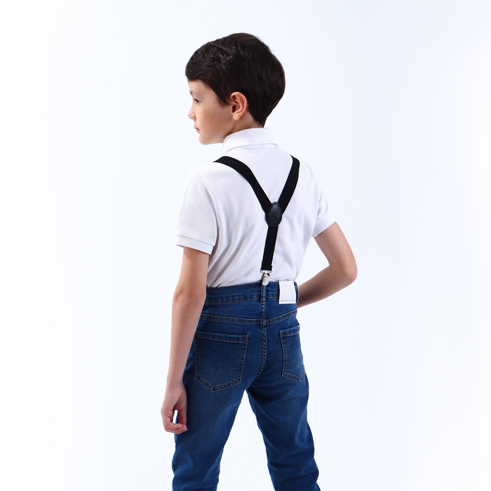 Подтяжки детские, ширина 2 см, цвет чёрный Подтяжки детские, ширина 2 см, цвет чёрный