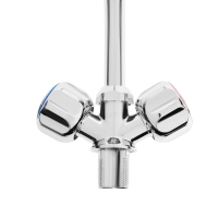 Смеситель для кухни "МИРАЖ" V338M TYE-1005, двухвентильный, излив 300 мм, ручка МИКС, хром Смеситель для кухни "МИРАЖ" V338M TYE-1005, двухвентильный, излив 300 мм, ручка МИКС, хром