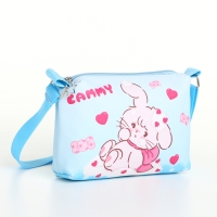 Сумка детская для девочки на молнии, цвет голубой Сумка детская для девочки на молнии, цвет голубой