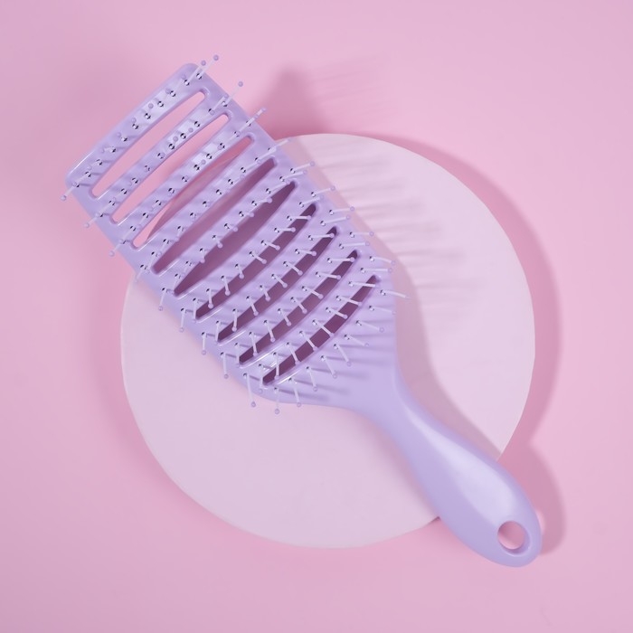 Расчёска массажная, широкая, вентилируемая, 7,5 × 23 см, цвет МИКС Расчёска массажная, широкая, вентилируемая, 7,5 × 23 см, цвет МИКС