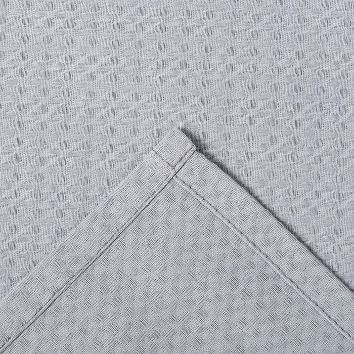 Халат вафельный мужской Экономь и Я рукав 3/4, размер 50-52, серый, 100% хлопок, 200г/м2 Халат вафельный мужской Экономь и Я рукав 3/4, размер 50-52, серый, 100% хлопок, 200г/м2