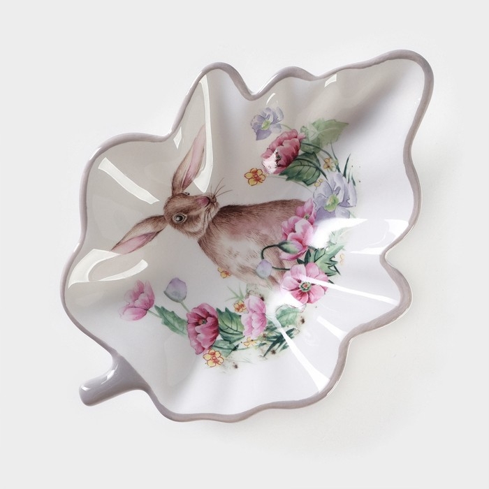 Блюдо сервировочное Доляна &laquo;Зайка&raquo;, 21&times;15&times;4 см