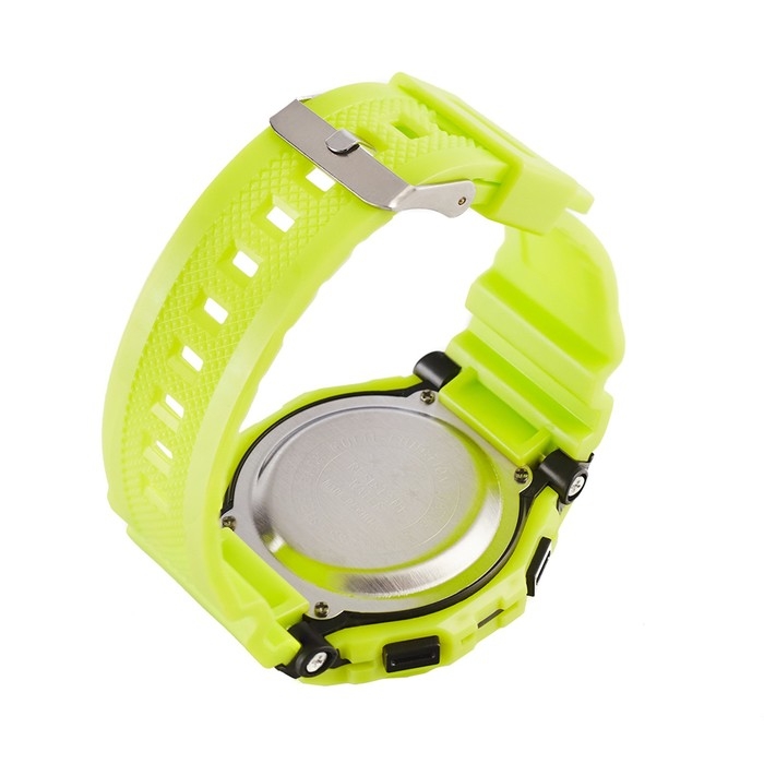 Часы наручные электронные, d-4.5 см, с будильником, зеленые Часы наручные электронные, d-4.5 см, с будильником, зеленые
