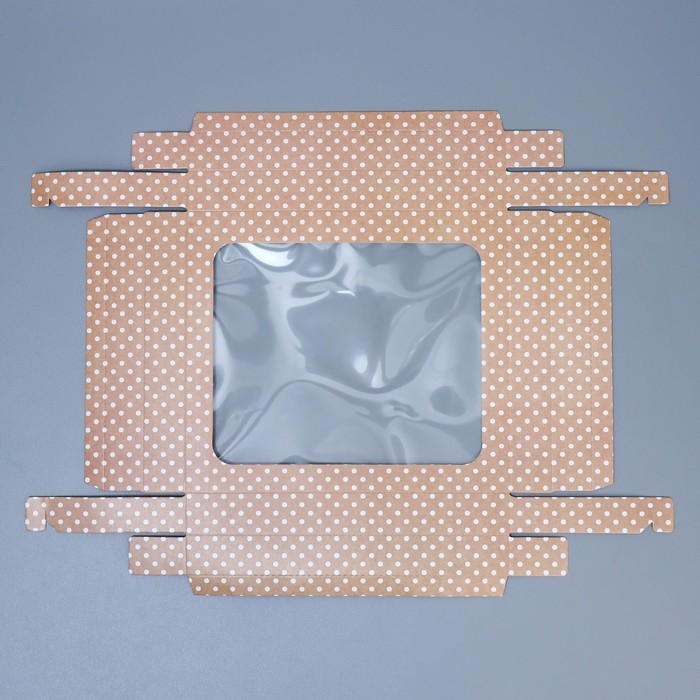 Коробка подарочная, упаковка, &laquo;Горошек&raquo; , 23.5 х 20.5 х 5.5 см