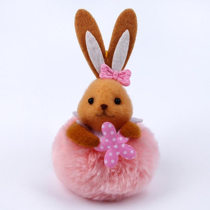 Мягкая игрушка «Зайчик» на подвесе, 8 см, цвет МИКС Мягкая игрушка «Зайчик» на подвесе, 8 см, цвет МИКС