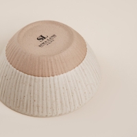 Набор салатников керамических SL Home &laquo;Виенто&raquo;, 600 мл, d=15 см, цвет бежевый