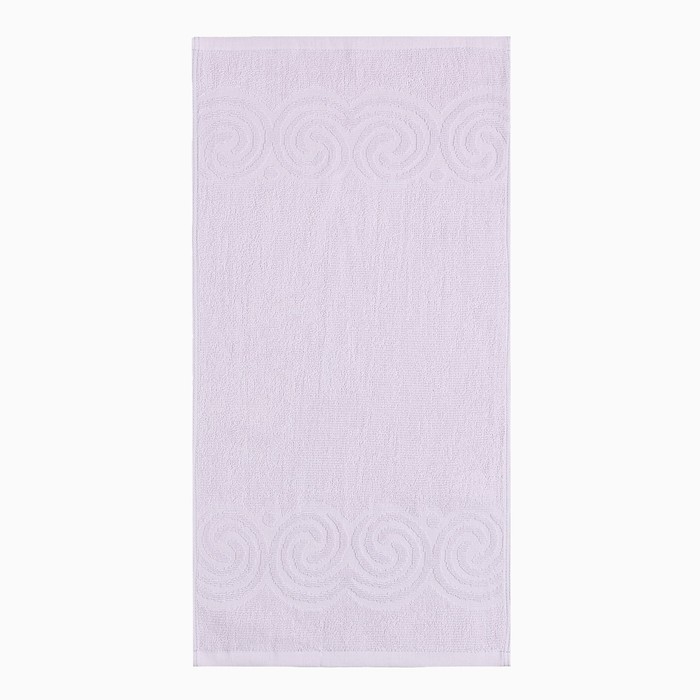 Полотенце махровое Love Life Border, 50х90 см, цвет светло-лавандовый, 100% хлопок, 380 гр/м2