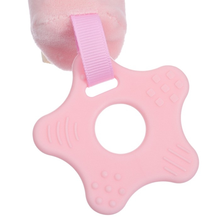 Пищалка - погремушка &laquo;Милая зайка&raquo;, с прорезывателем, Крошка Я