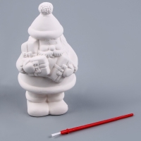 Новый год! Фигурка под роспись &laquo;Дед Мороз с подарками&raquo;, с кистью