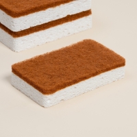 Губки для посуды SL Home, из древесной целлюлозы, с кокосовым абразивом, 3 шт, 21&times;12&times;3 см