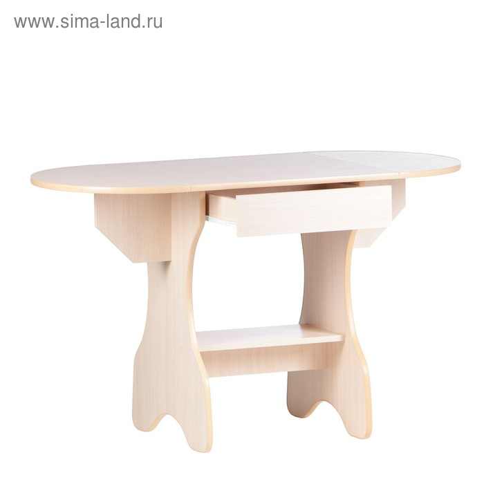 Стол обеденный Эко, 620/1235х600х750, Дуб молочный