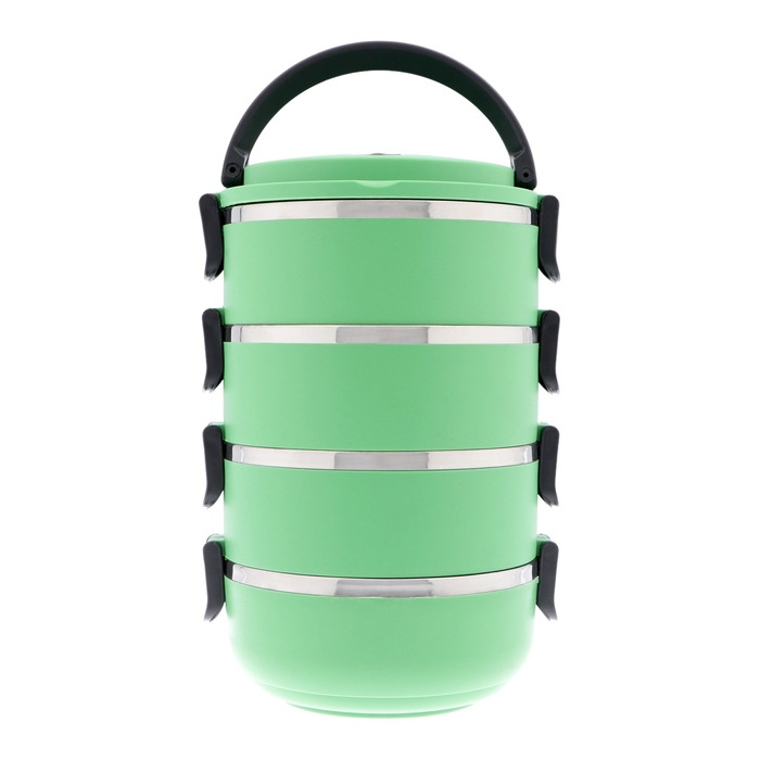 Ланч-бокс "Доляна", 2 л, сохраняет тепло 3 ч, 14 х 26 см,  зеленый