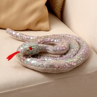 Мягкая игрушка &laquo;Змея&raquo;, 80 см, цвет серебро