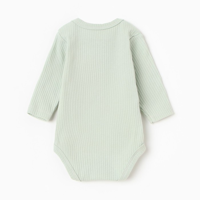 Боди с дл. рукавом Крошка Я , рост 80-86 см, зеленый
