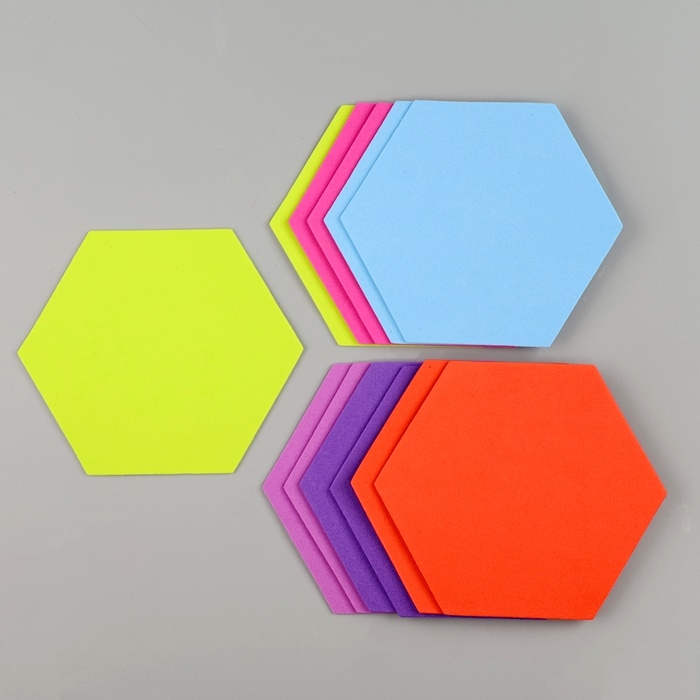 Набор фигурок из EVA Набор фигурок из EVA "Шестиугольник", 12 шт, цвет МИКС