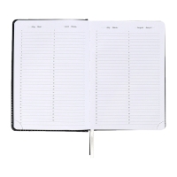 Ежедневник недатированный, A5, 136 листов, кожзам, deVENTE. Prestige,твердая обложка с поролоном, карман, перфорация, ляссе, блок 70%, черный Ежедневник недатированный, A5, 136 листов, кожзам, deVENTE. Prestige,твердая обложка с поролоном, карман, перфорация, ляссе, блок 70%, черный