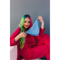 Салфетка для уборки Доляна &laquo;Полоски&raquo;, микрофибра, 29&times;29 см, цвет МИКС