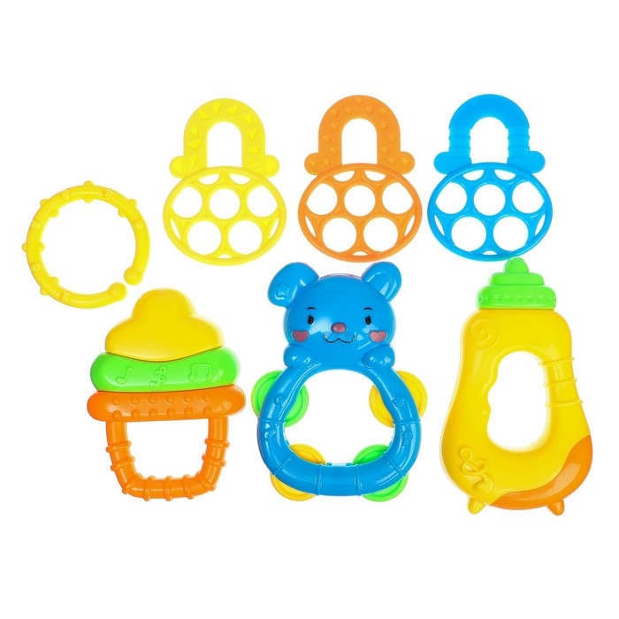 Набор погремушек &laquo;Яркое настроение&raquo;, 4 шт., Крошка Я