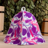 Шапка для бани Женский принт Шапка для бани Женский принт