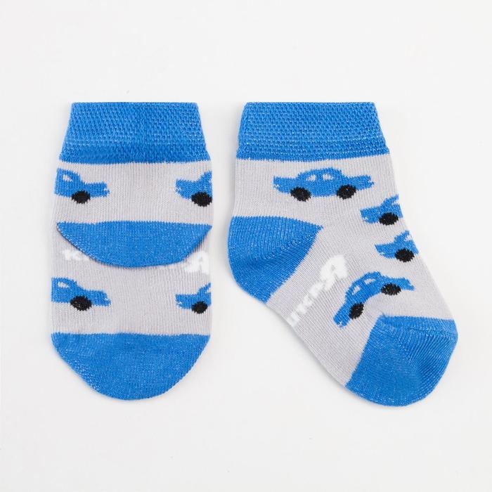 Носки детские Крошка Я «Машинки», цвет серый, 6-8 см Носки детские Крошка Я «Машинки», цвет серый, 6-8 см