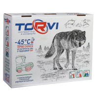 Зимние сапоги Torvi ЭВА+ПУ, 5-слойный вкладыш -45&deg;С, цвет чёрный, размер 45