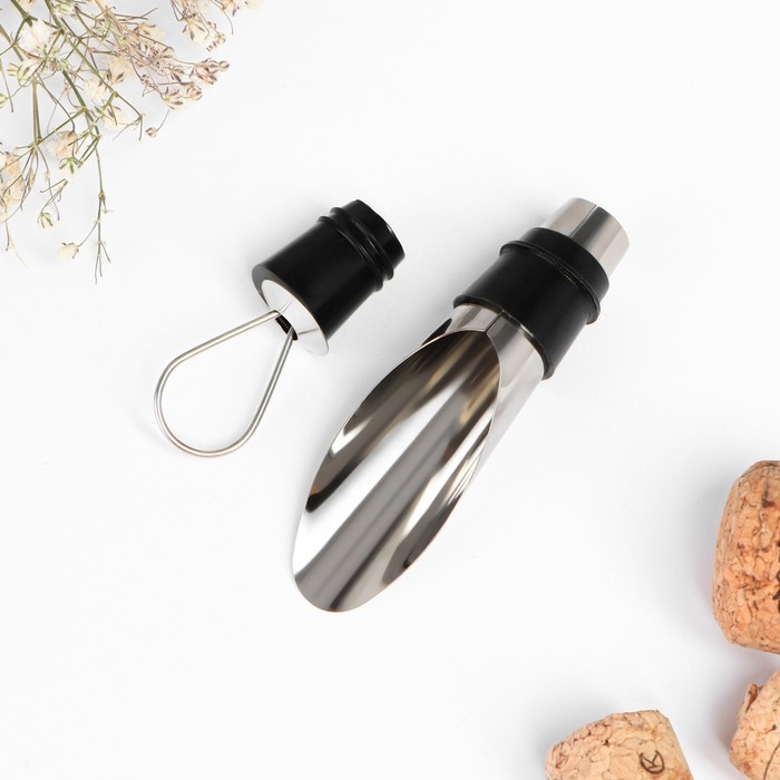 Подарочный набор сомелье &laquo;Самой цветущей&raquo;: штопор, пробка, каплеуловитель для вина