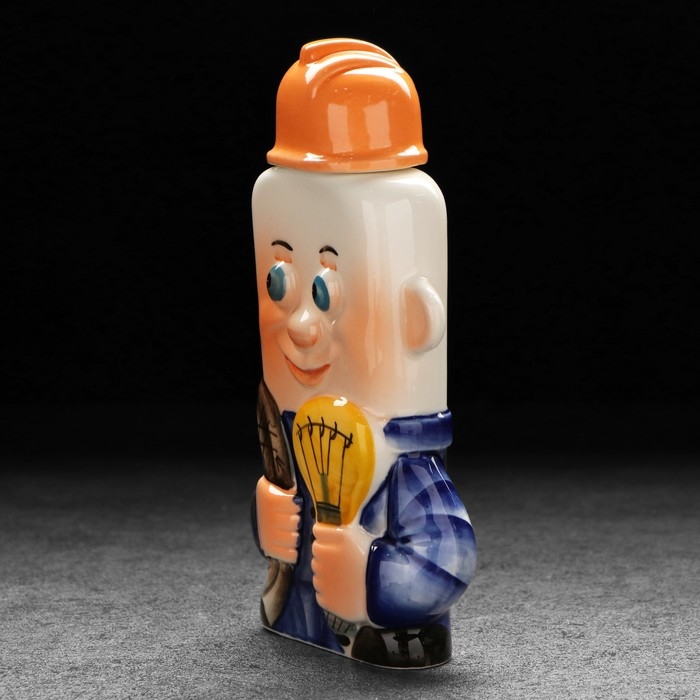 Штоф фарфоровый &laquo;Электрик. 22 декабря&raquo;, в упаковке книге