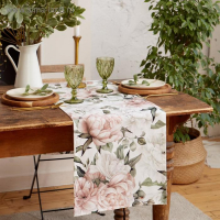 Дорожка на стол "Этель" Пионы 40х145 +/-5 см, 100% хлопок, саржа 190 г/м2