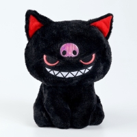 Мягкая игрушка «Кот», 20 см, цвет чёрный Мягкая игрушка «Кот», 20 см, цвет чёрный