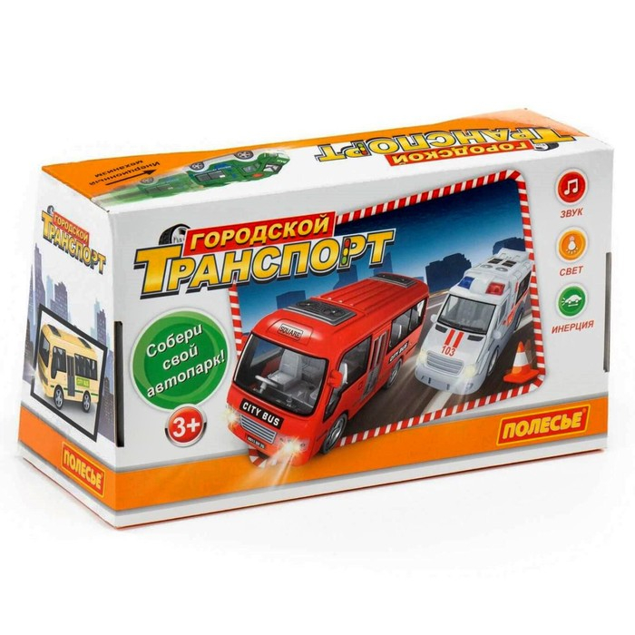 Автомобиль &laquo;Скорая помощь&raquo; инерционный, со светом и звуком