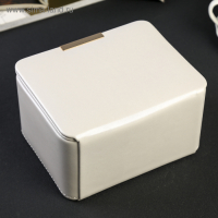 Шкатулка кожзам для украшений "Белоснежная" 9х16х13 см Шкатулка кожзам для украшений "Белоснежная" 9х16х13 см