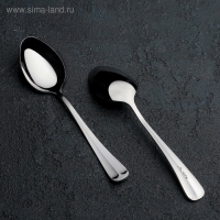 Ложка чайная &laquo;Уют&raquo;, длина 13,7 см, толщина 1,8 мм, цвет серебряный