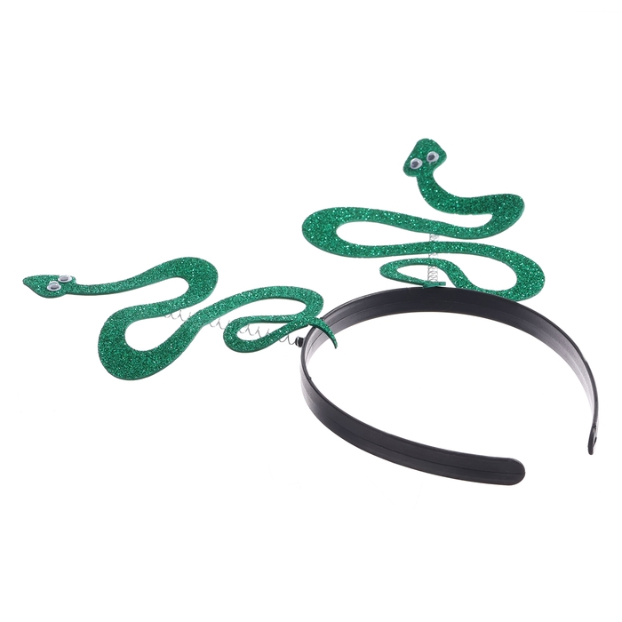 Новый год! Карнавальный ободок «Змея», цвет зелёный Новый год! Карнавальный ободок «Змея», цвет зелёный